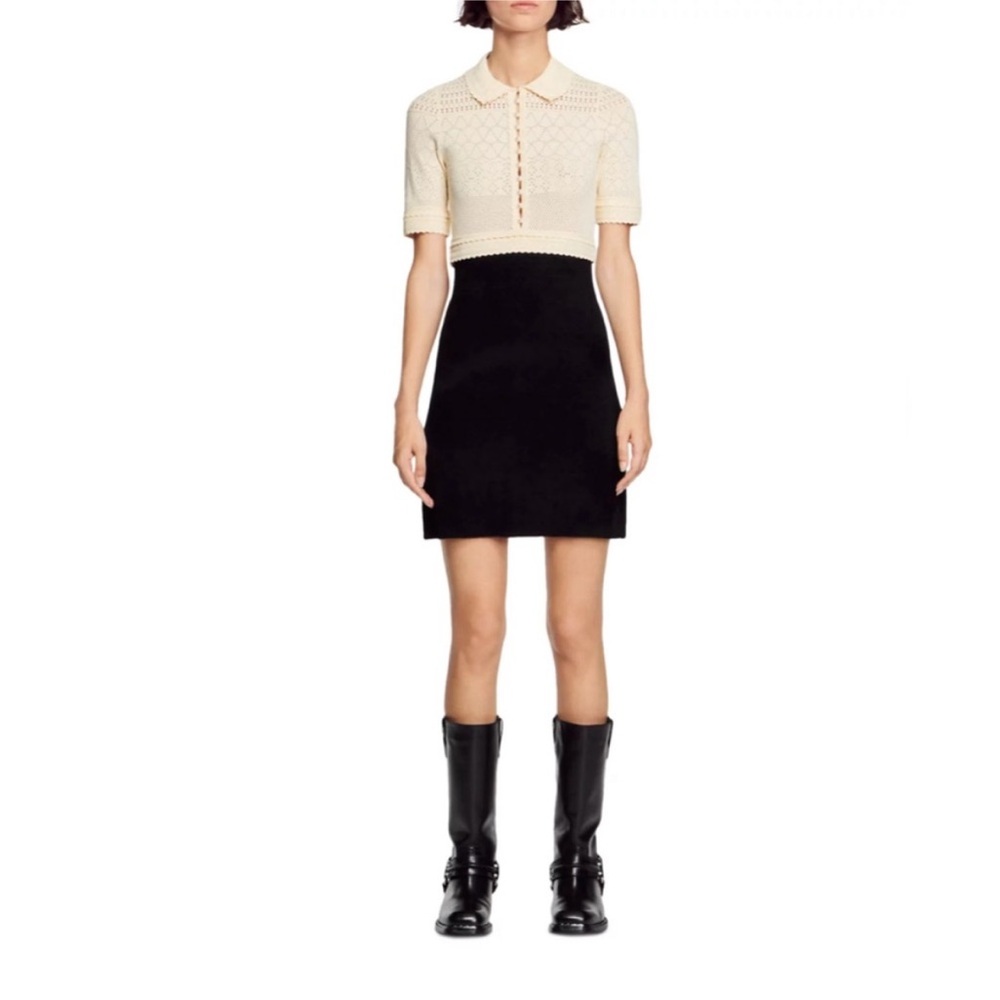 Solene Mixed Media Dress